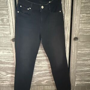 AYR black skinny mid length jeans